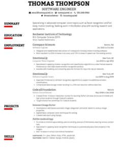CV templates